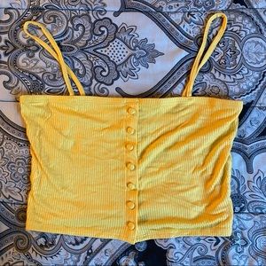 Forever 21 Button Detail Crop Top (Brand New)